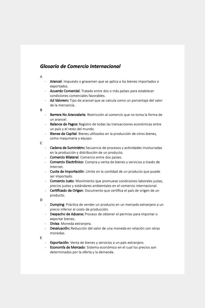 Guía Práctica de Comercio Internacional para Principiantes y Glosario (1.ª edición)